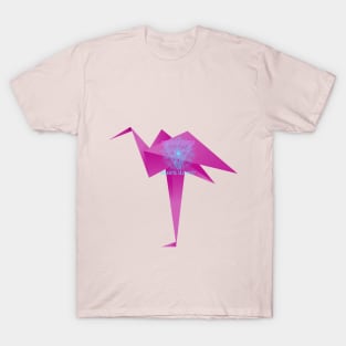 Origami Pink Flamingo T-Shirt